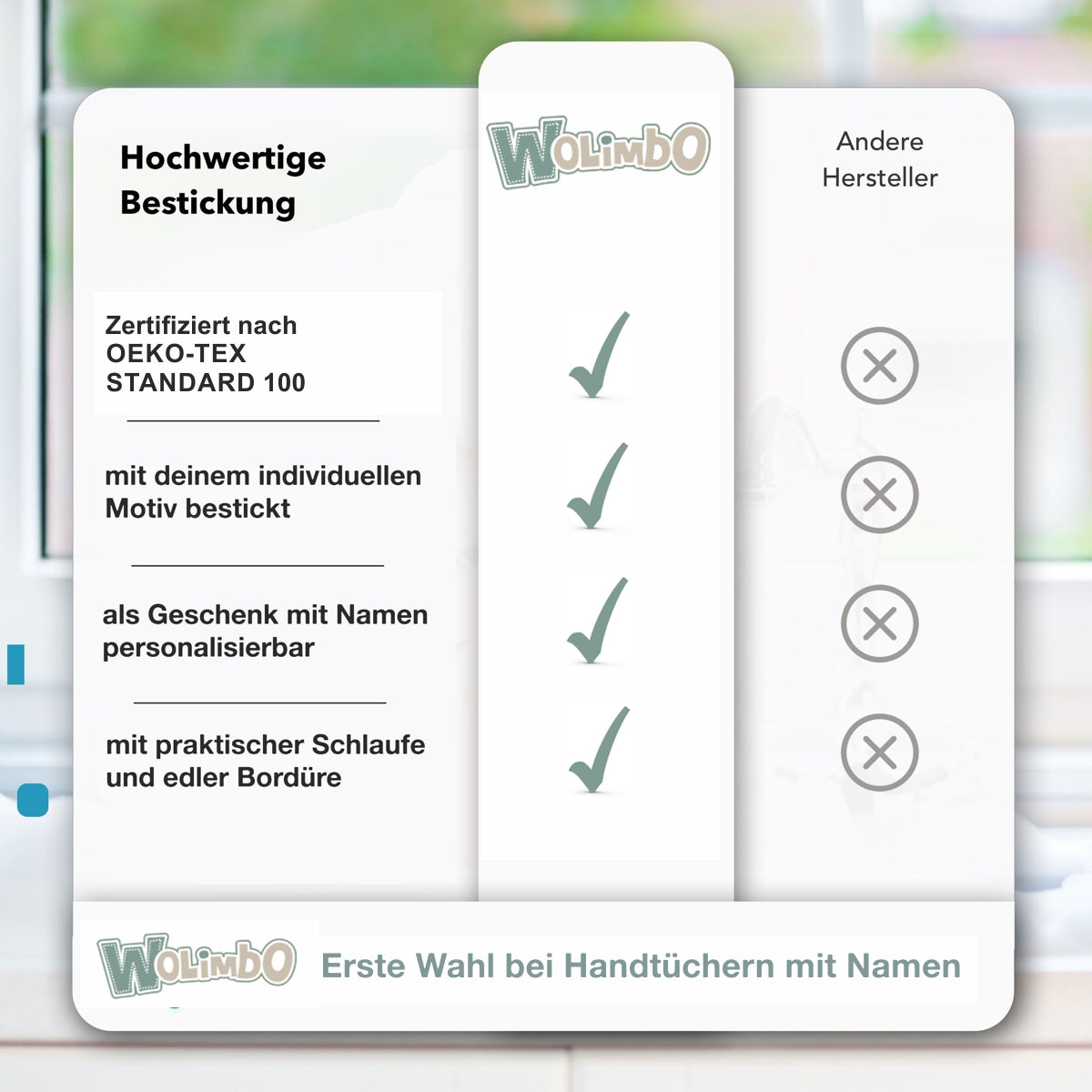 Freundschaft Beauty Hochzeit Handtuch mit Namen und Motiv bestickt