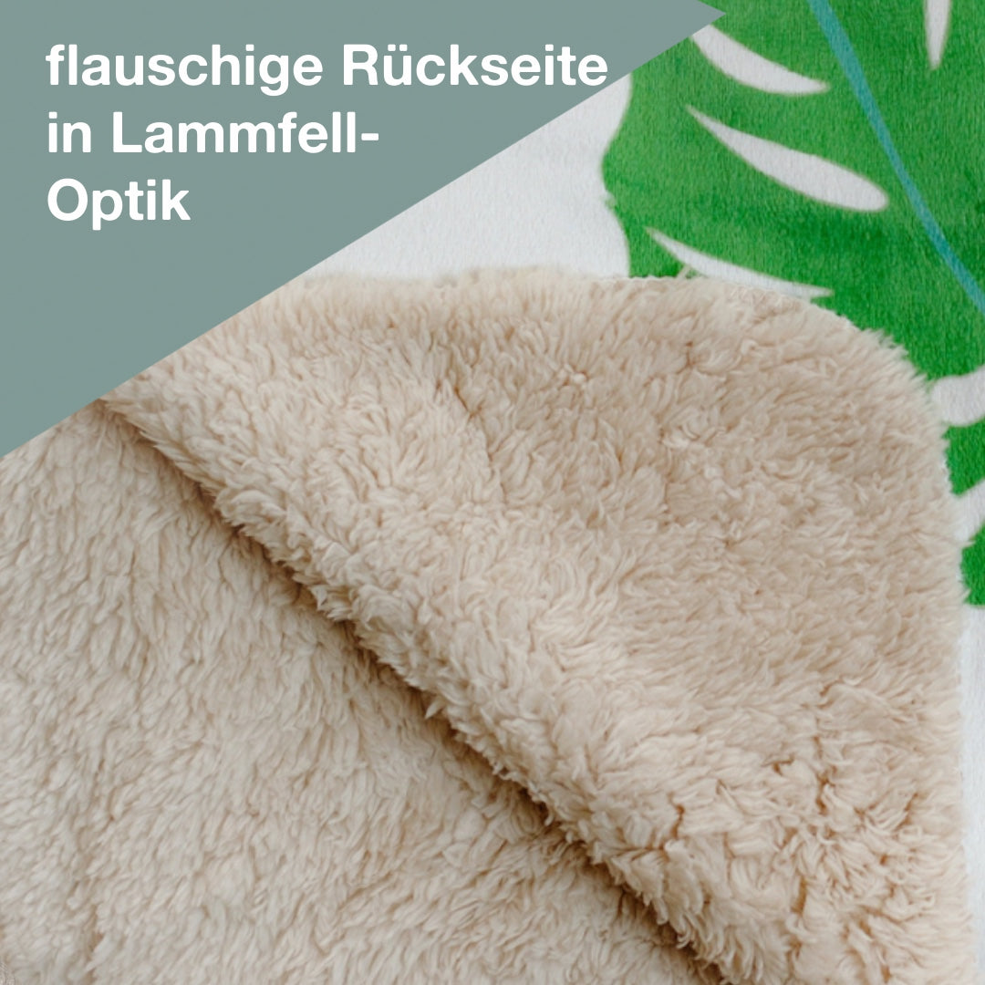 flauschige Rückseite in Lammfell-Optik