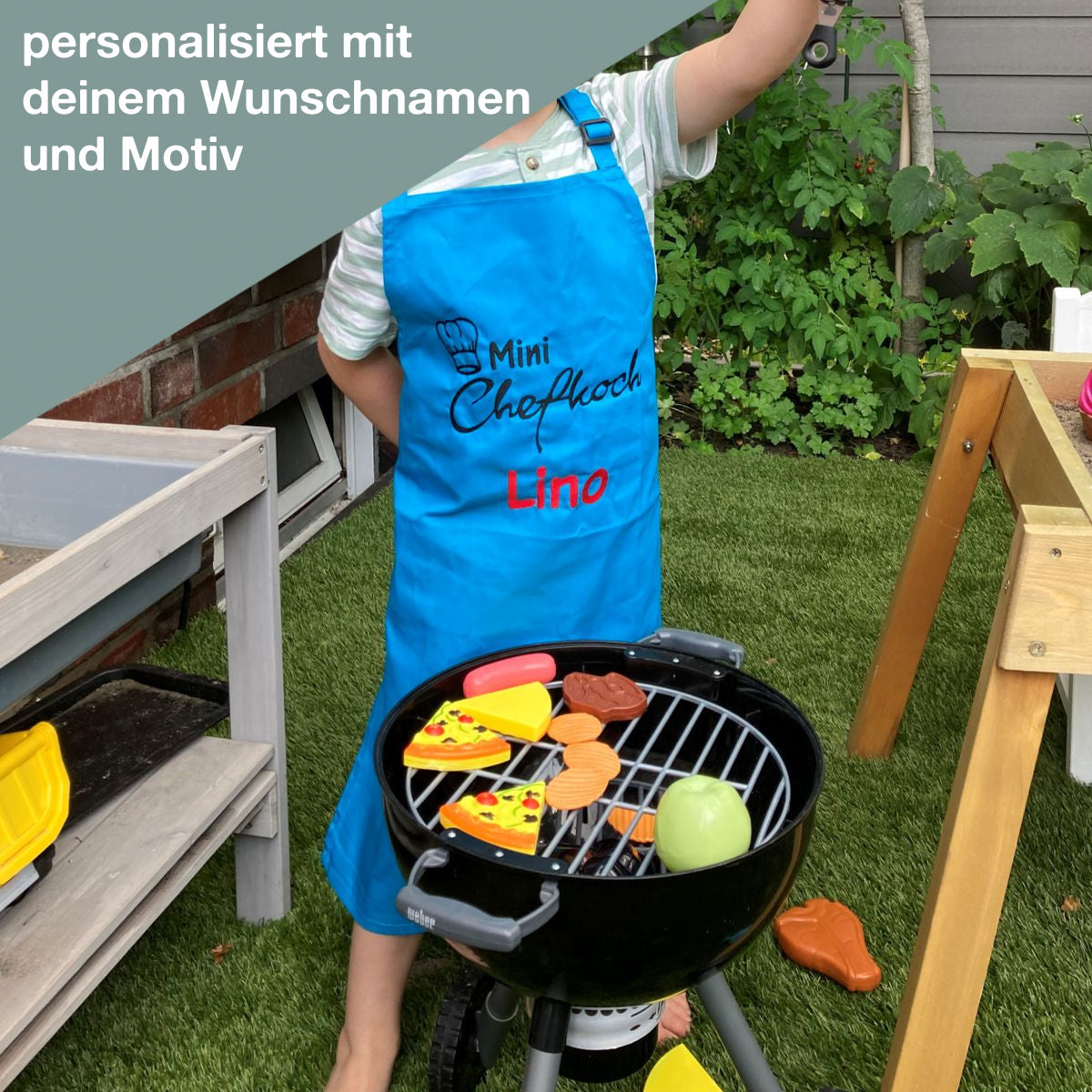 Beispiel Mini Chefkoch Schürze blau