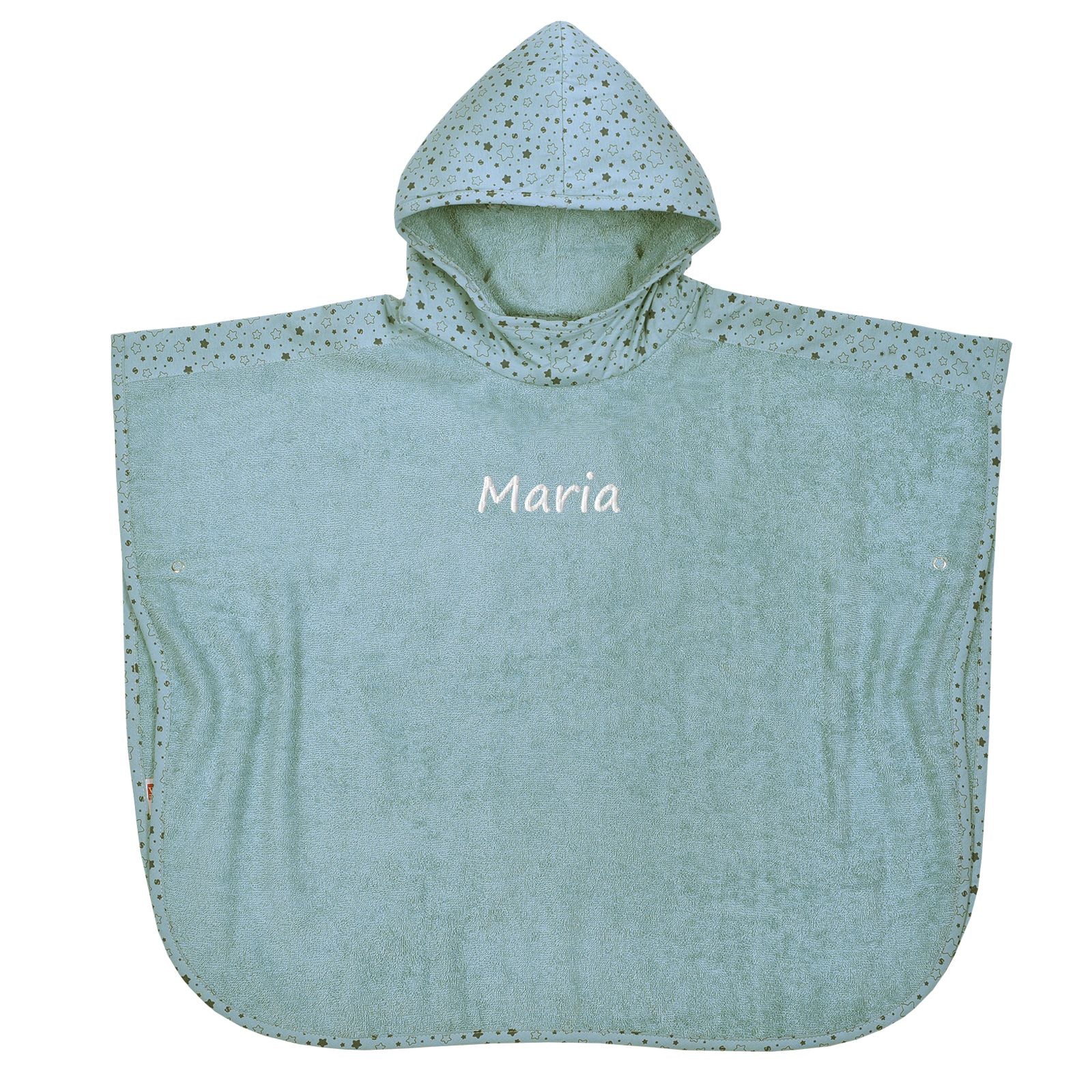 Beispiel Badeponcho bestickt mit Name Maria