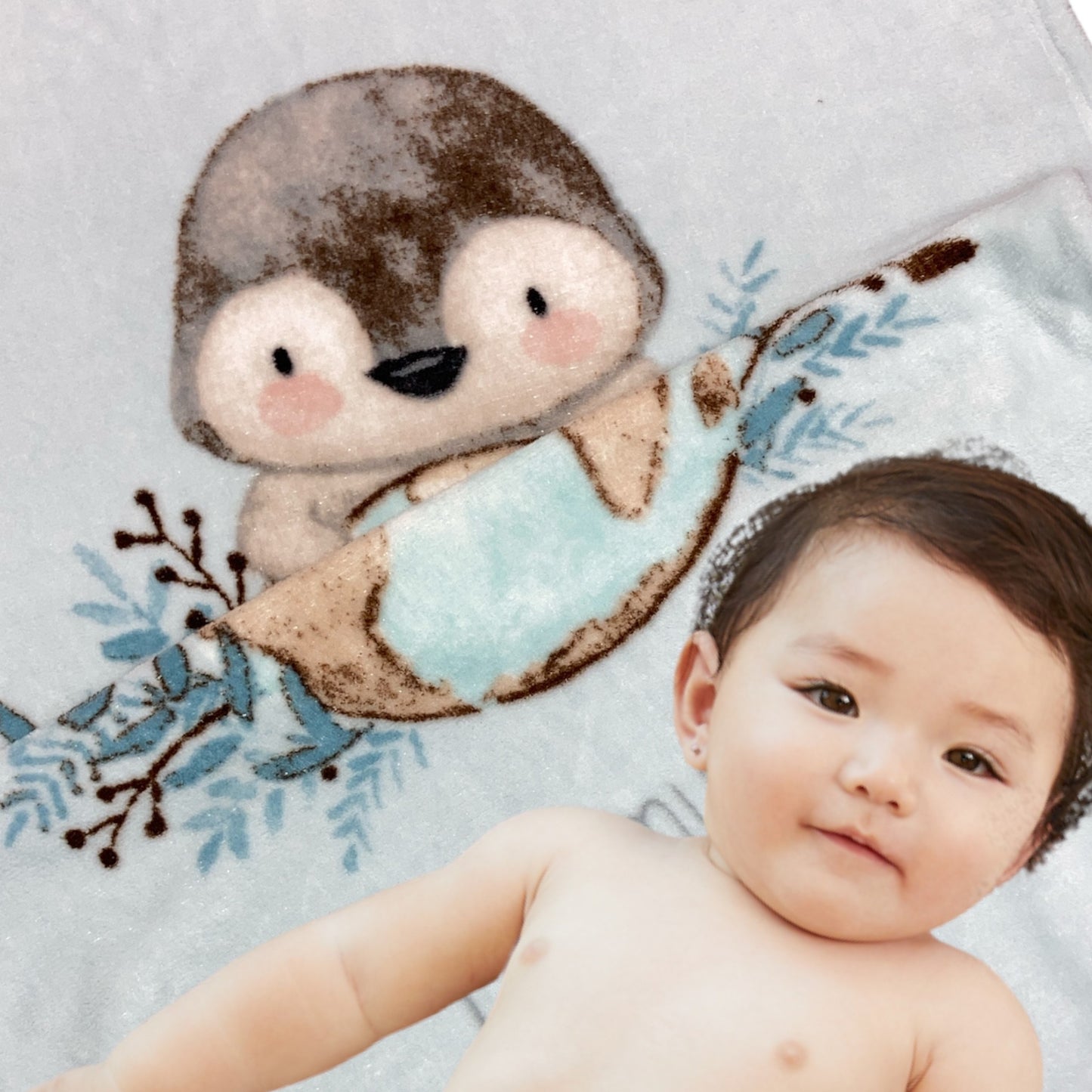 Wolimbo Babydecke Pinguin Beispiel