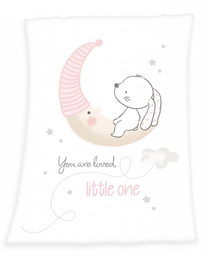 Konfigurator Bild Babydecke mit Namen Hase