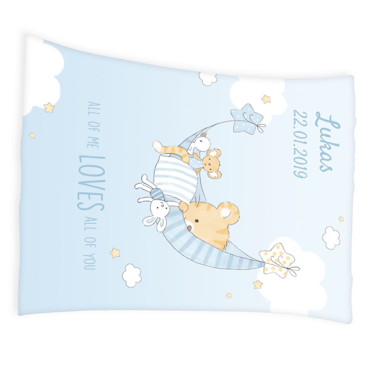 Babydecke kleiner Tiger mit Namen