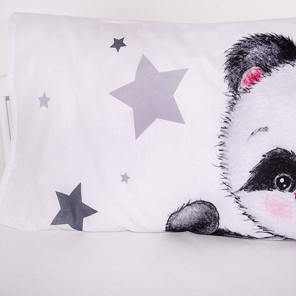 Detailansicht Bettwäsche mit Namen Panda