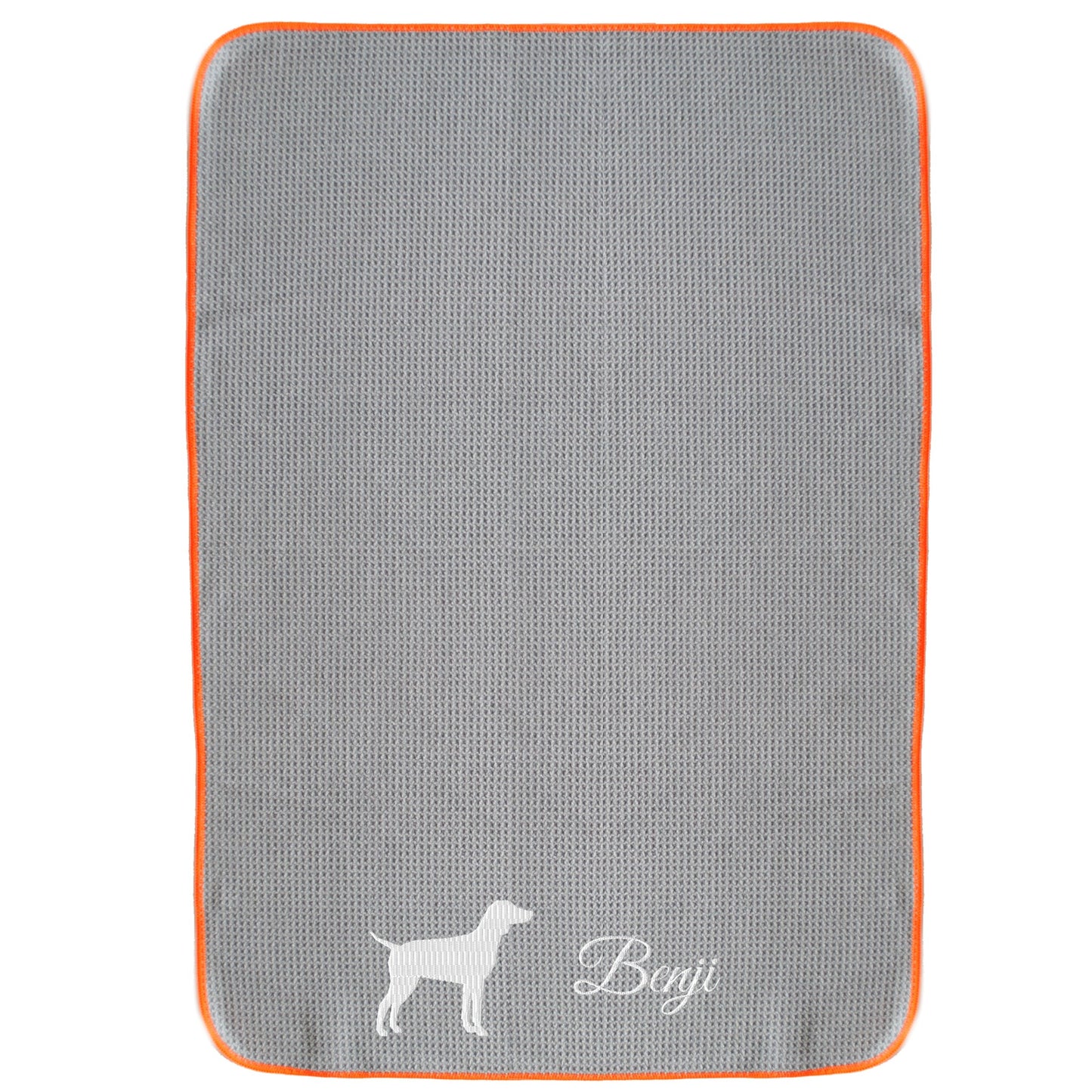 Wolimbo Hundehandtuch mit Namen und Motiv Rasse 55x80cm
