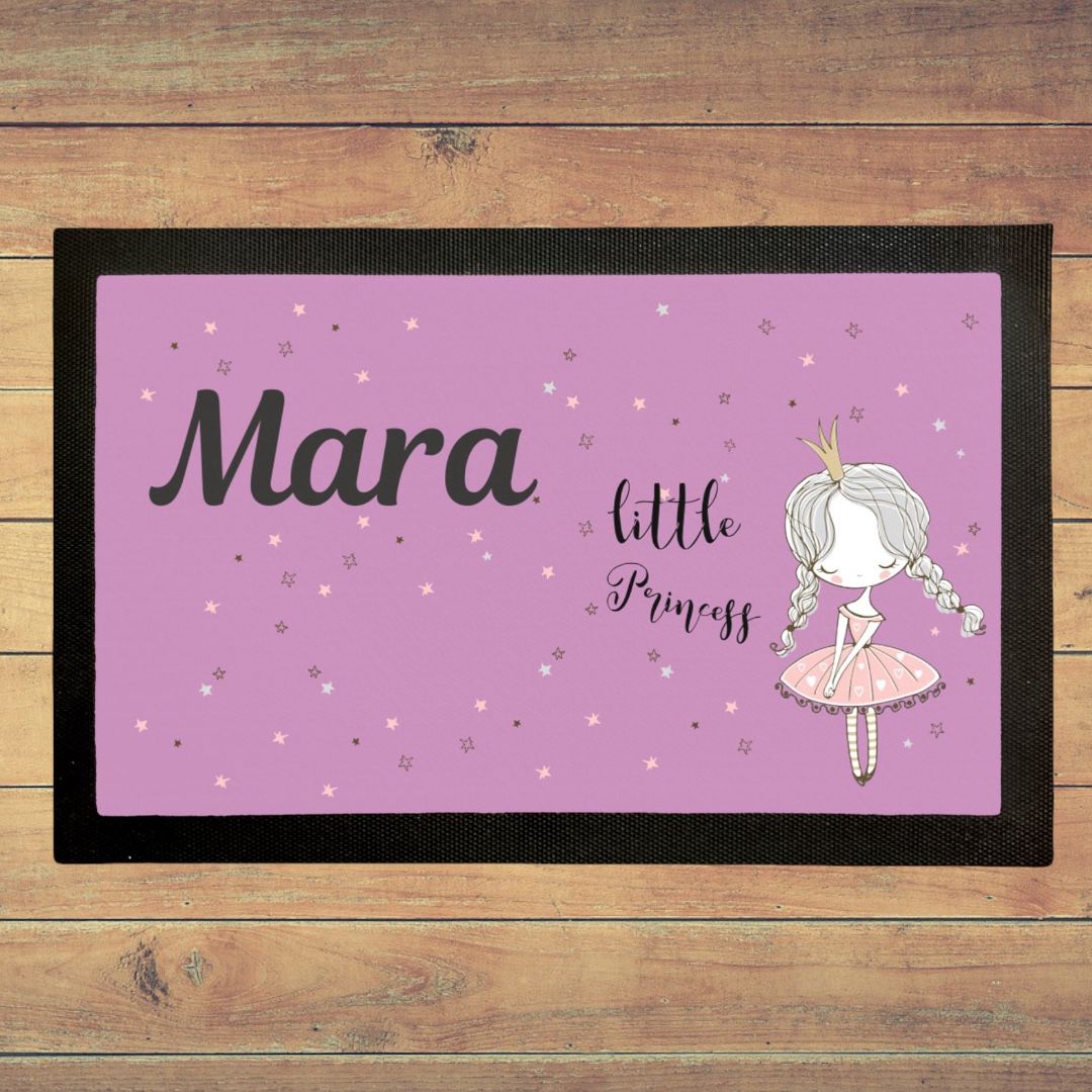Little Princess fußmatte Baby und Kinder mit Namen