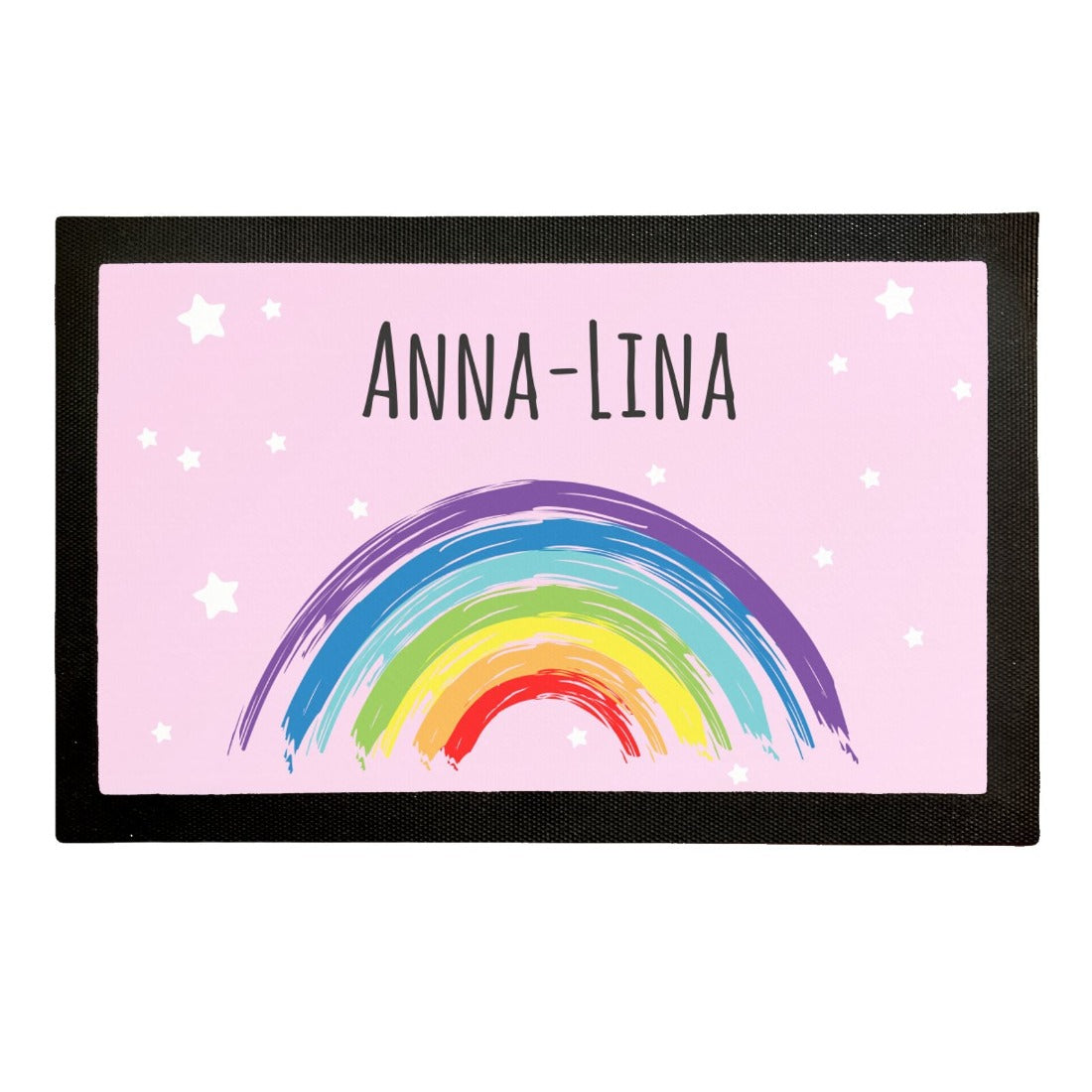 Beispiel-Bild Fußmatte rosa Regenbogen