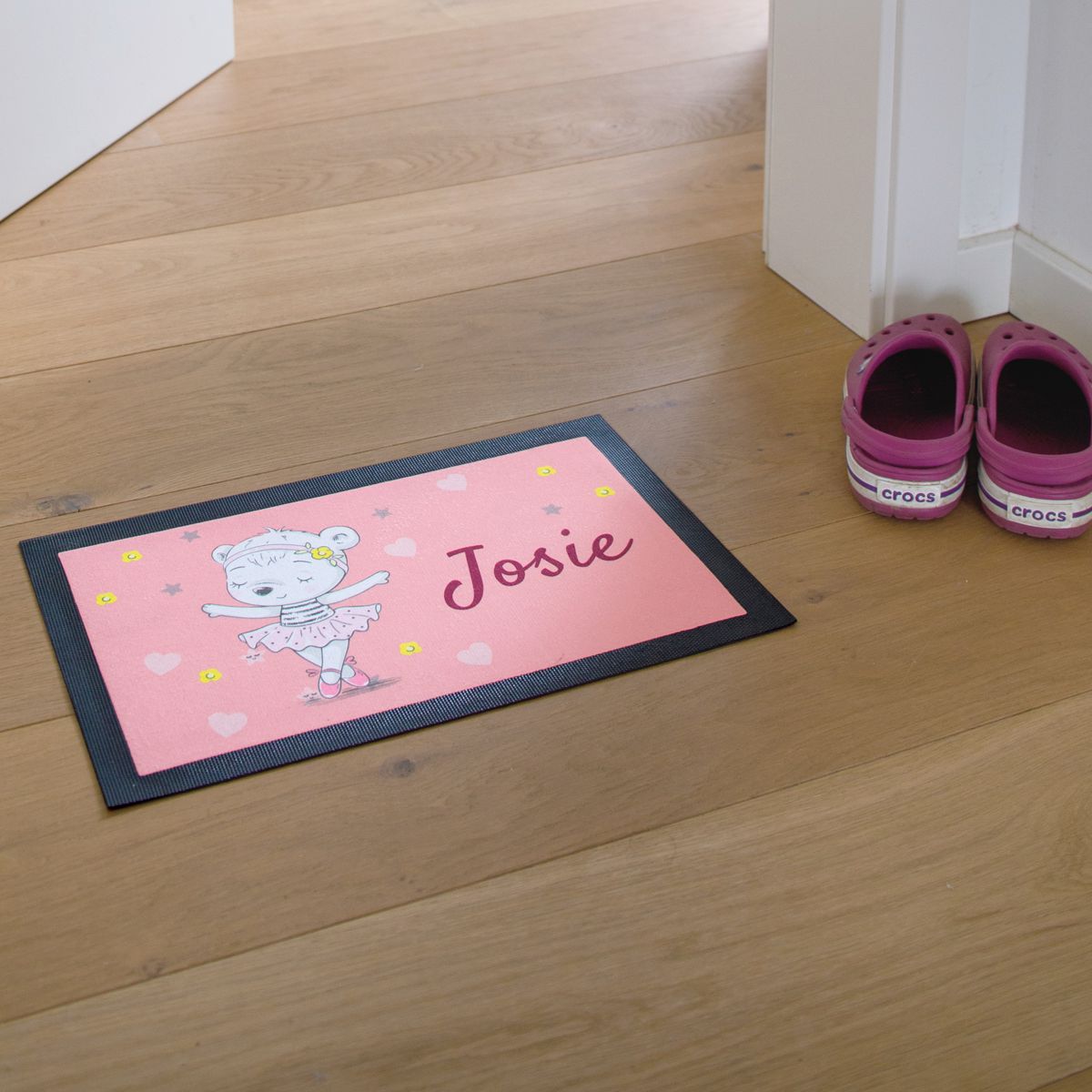 Beispiel Kinder Fußmatte mit Namen Ballerina