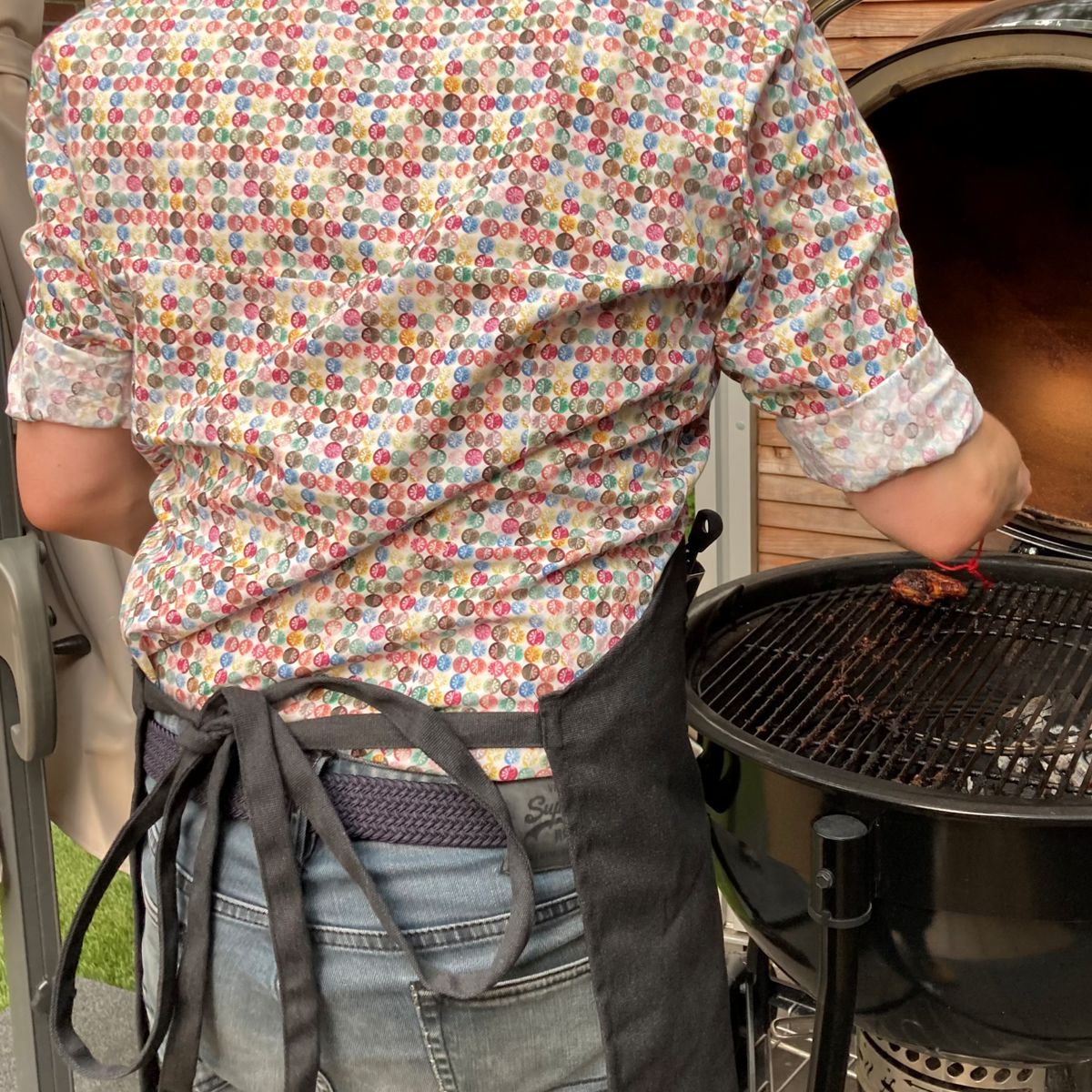 Rückseite Grillschürze Canvas mit Namen