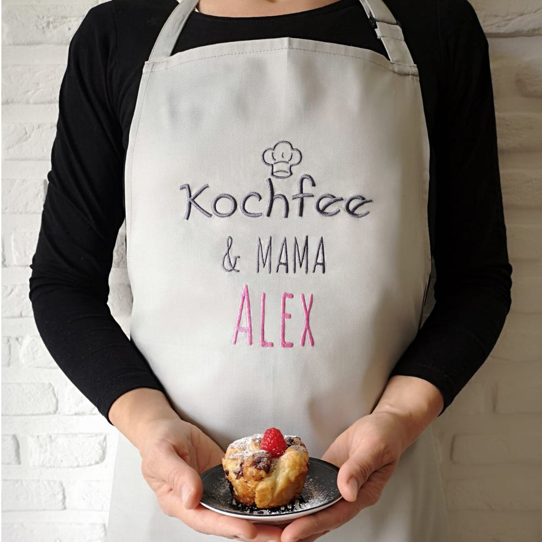 Schürze bestickt mit Namen Alex