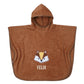 Badeponcho Fuchs Motiv mit Namen bestickt