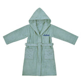 Kinderbademantel mint Stern mit Namen bestickt