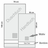 Premium Handtuch aus Baumwolle – personalisierbar