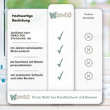 Eigenschaften von Wolimbo Handtuch mit Namen