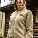 Sherpa Fleecejacke - personalisierbar