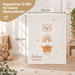 Little Friends Babydecke mit Größenangabe 75 × 100 cm