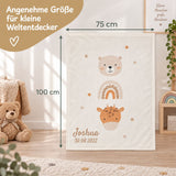 Little Friends Babydecke mit Größenangabe 75 × 100 cm