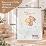 Babydecke Kleiner Schutzengel in der Größe 75 x 100 cm