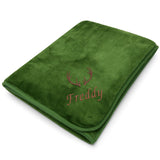 Cashmerefeeling Personalisierbare Kuscheldecke – Ideal für Jäger und Angler