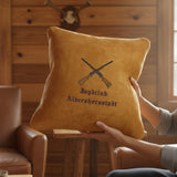 Cashmerefeeling Personalisierbares Kuschelkissen 50x50cm – Jäger & Angel Motive