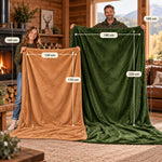 Wohndecke cashmere-feeling Decke Größendarstellung mit ein Mädchen und ihrem Vater