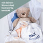 Teddy mit bestickter DUO Babydecke