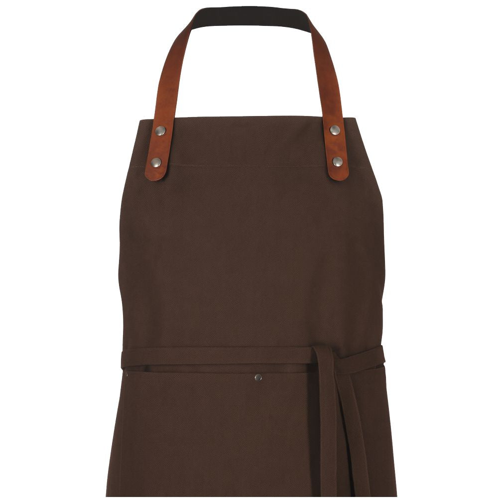 Canvas Kochschürze mit Namen und Motiv bestickt Grillschürze BBQ Schürze