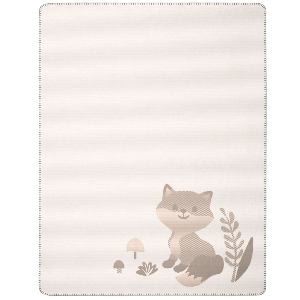 Kinder- & Babydecke mit Namen 75x100 cm – Made in Germany - Bauwoll-Mix