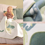 Kinder- & Babydecke mit Namen 75x100 cm – Made in Germany - Bauwoll-Mix