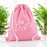 Geschenkbeutel Für Dich Motiv für Handtücher und Decken von Wolimbo im Farbton pink