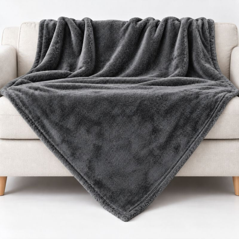 Kuscheldecke in anthrazit 150 × 200 cm ohne Personalisierung
