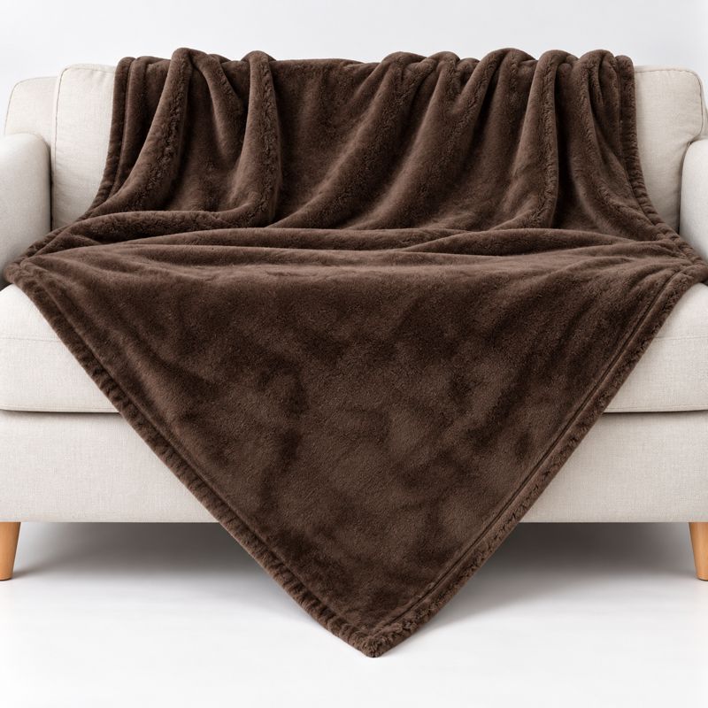Kuscheldecke in dunkelbraun 150 × 200 cm ohne Personalisierung