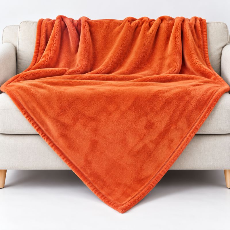 Kuscheldecke in orange 150 × 200 cm ohne Personalisierung