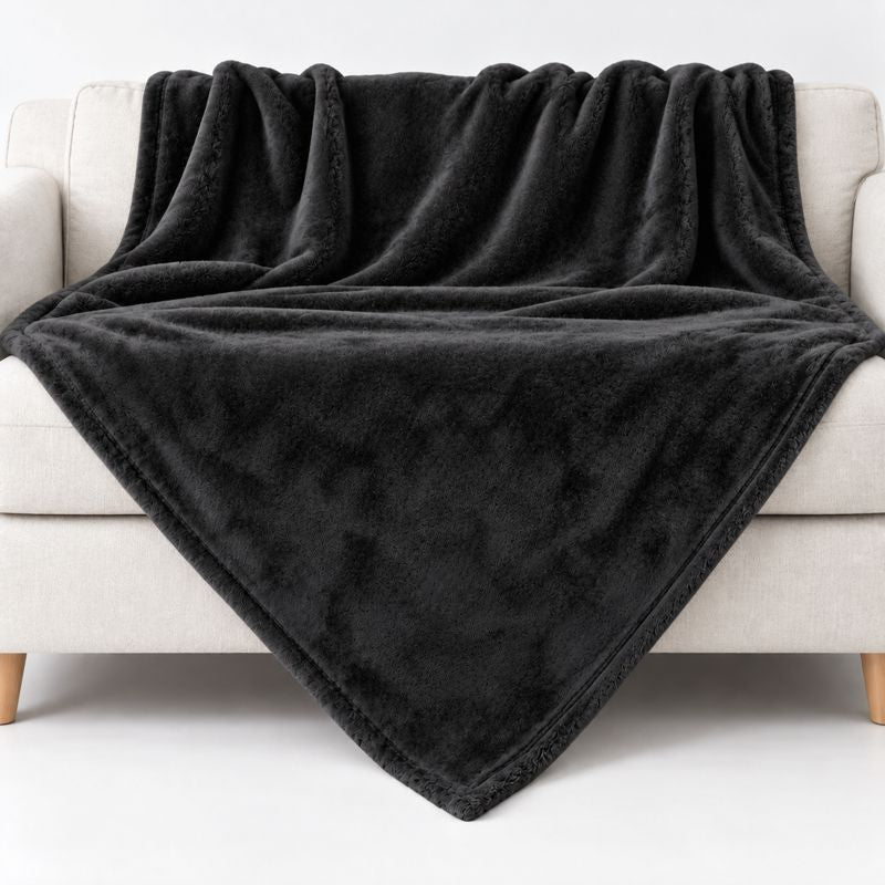 Kuscheldecke in schwarz 150 × 200 cm ohne Personalisierung