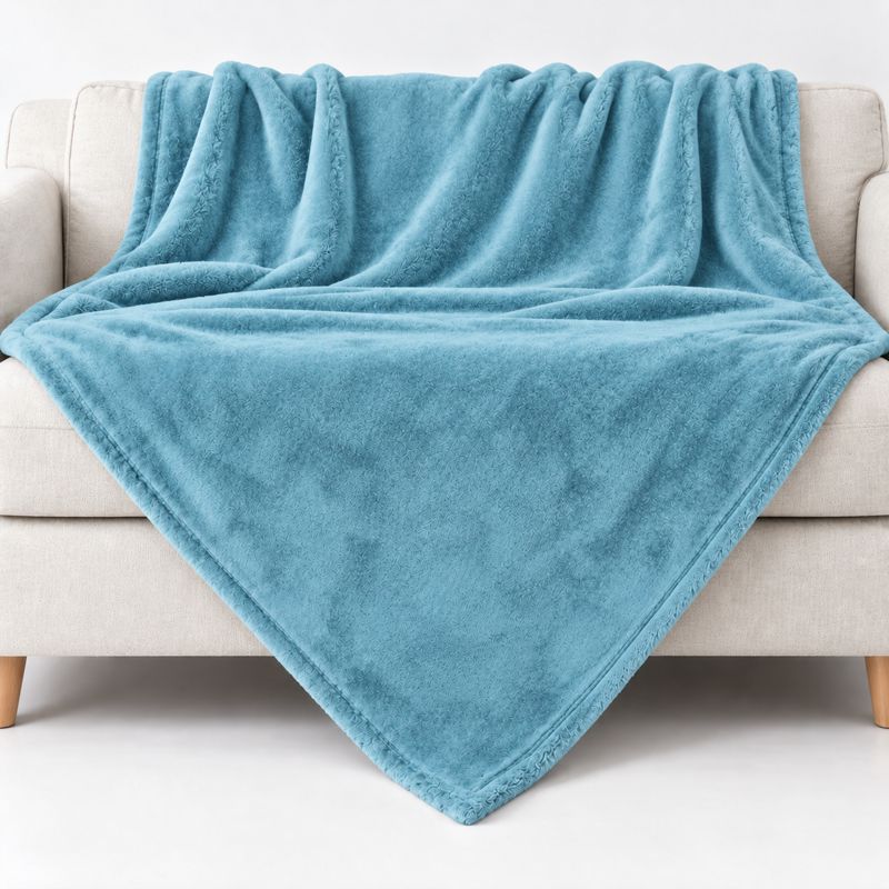 Kuscheldecke in türkis 150 × 200 cm ohne Personalisierung