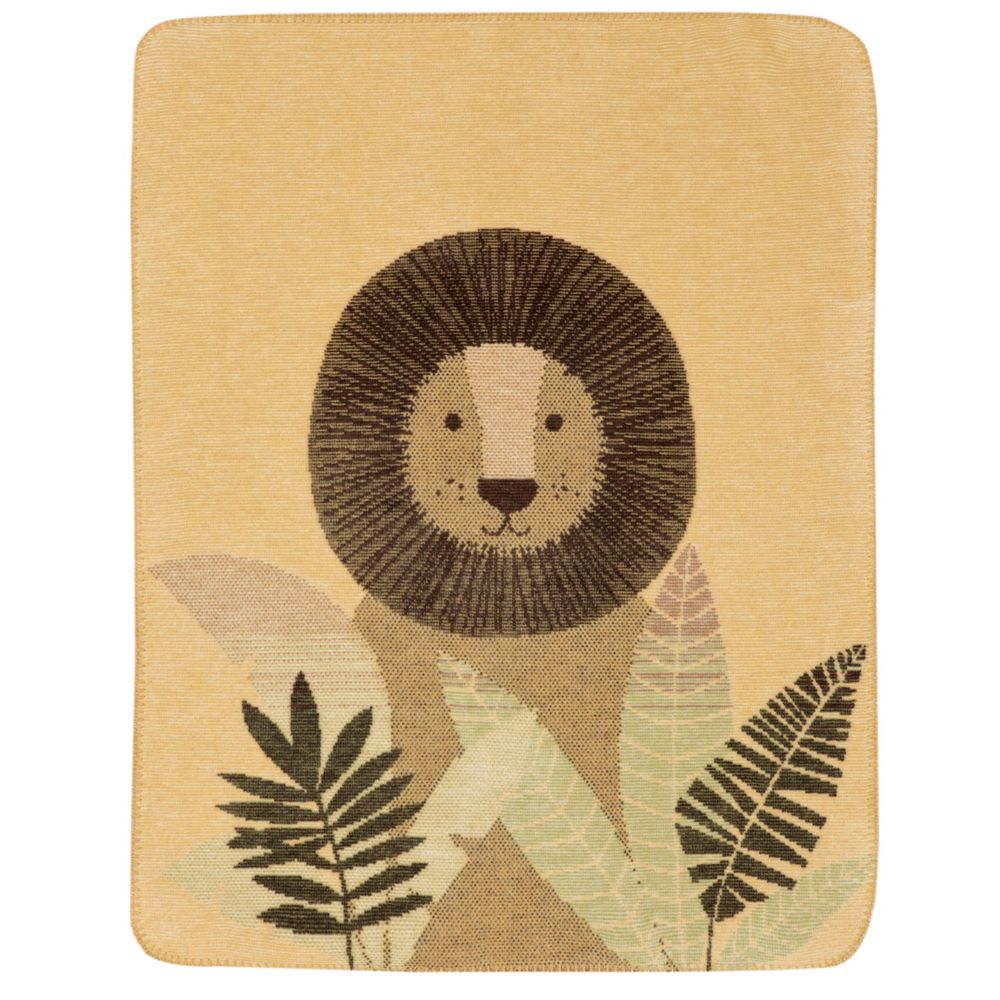 Kinder- & Babydecke mit Namen 75x100 cm – Made in Germany - Bauwoll-Mix