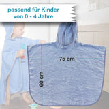 Größenangabe Badeponcho mit Namen von wolimbo