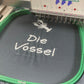 Kochschürze in der Stickmaschine