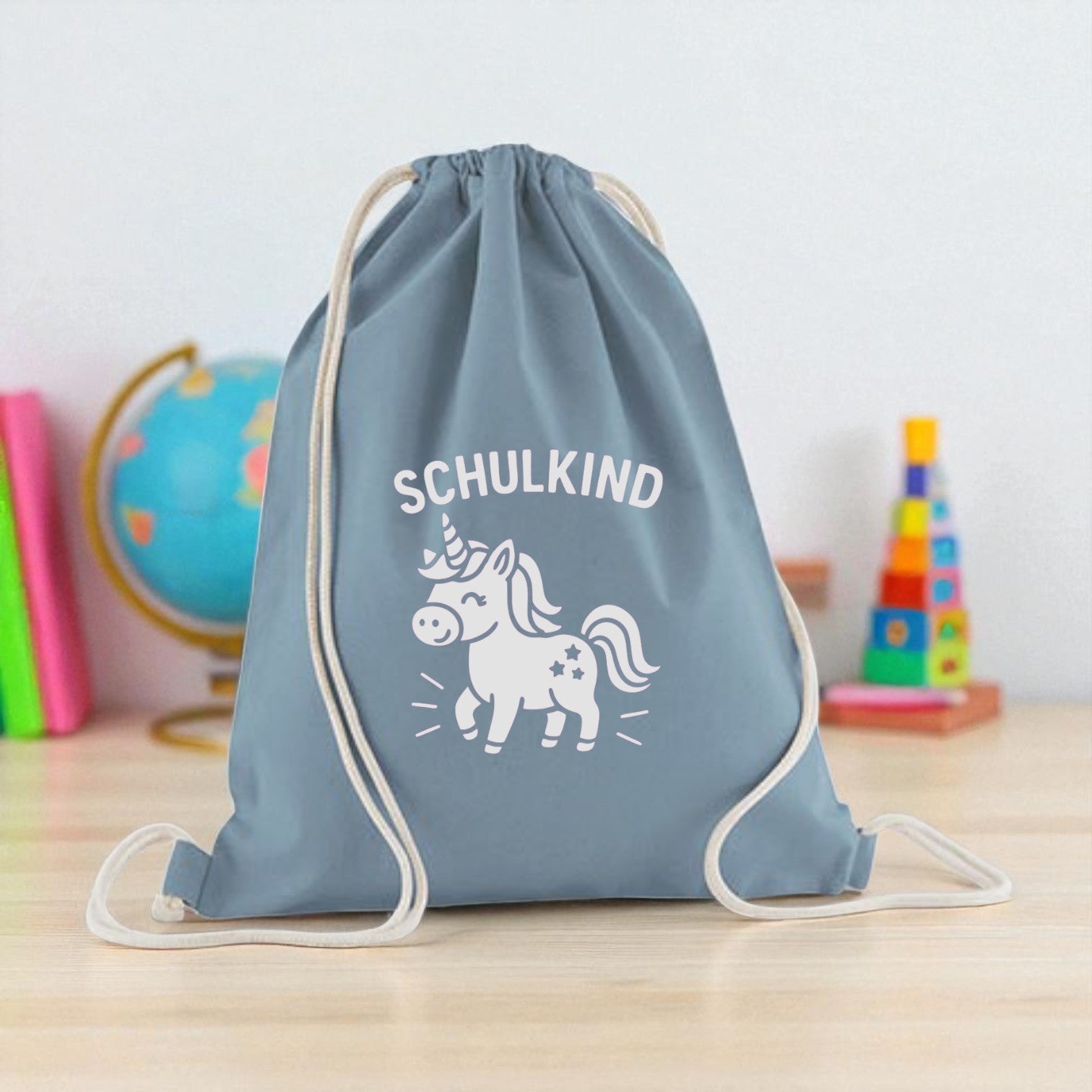 Geschenkbeutel EINHORN Schulkind 37x46cm