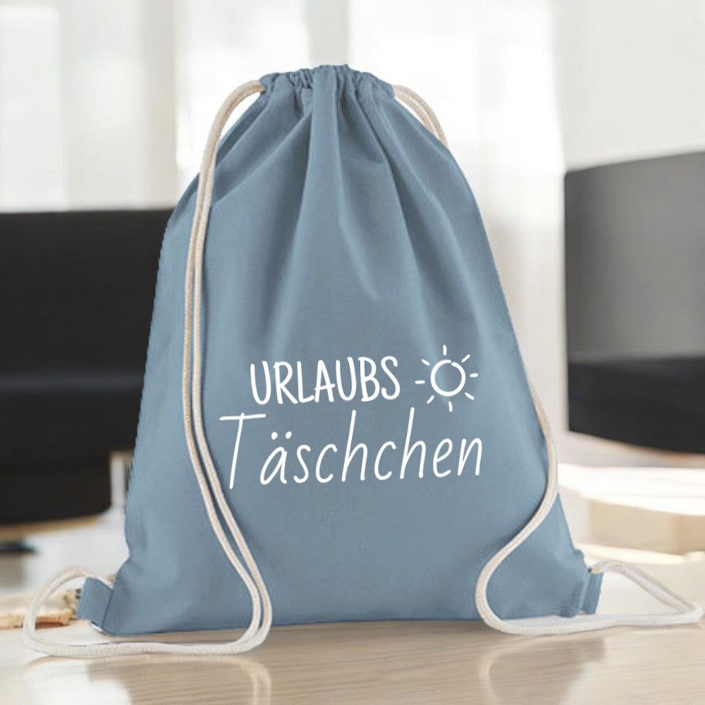 Geschenkbeutel für personalisierte Handtücher und Babydecken von wolimbo im Farbton dusty-blue