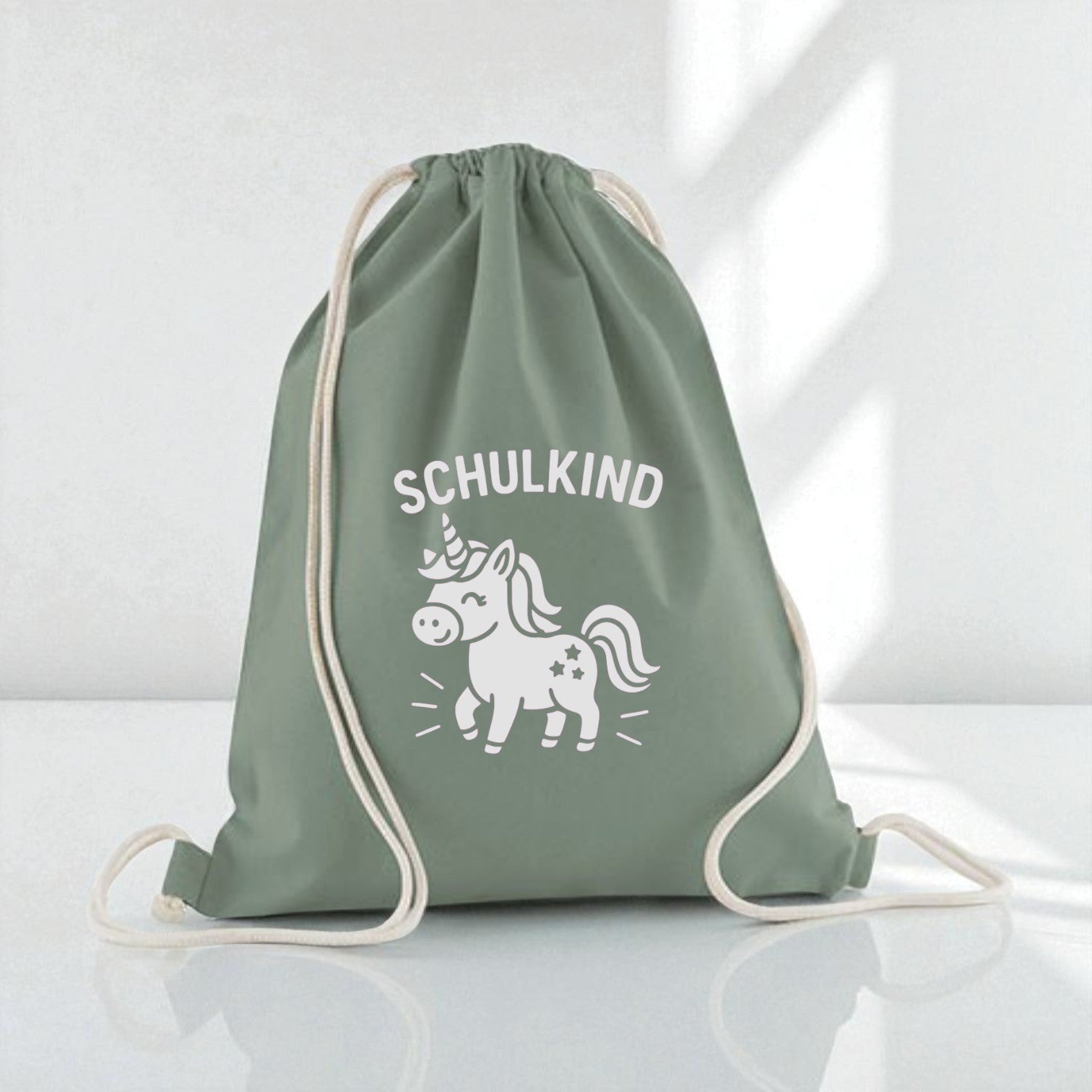 Geschenkbeutel EINHORN Schulkind 37x46cm