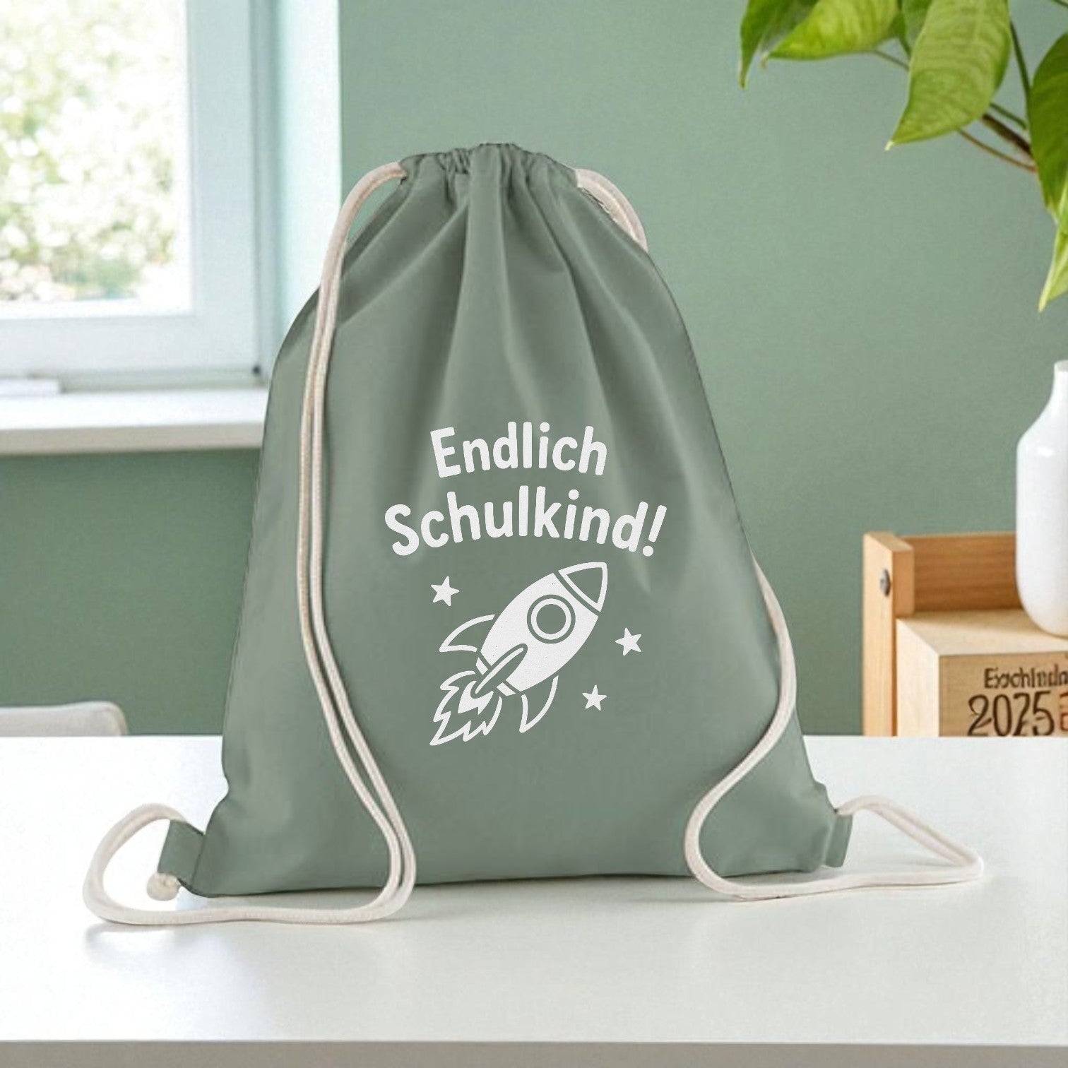 Geschenkbeutel Endlich SCHULKIND 37x46cm