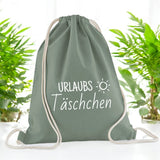 Geschenkbeutel für personalisierte Handtücher und Babydecken von wolimbo im Farbton dusty-green