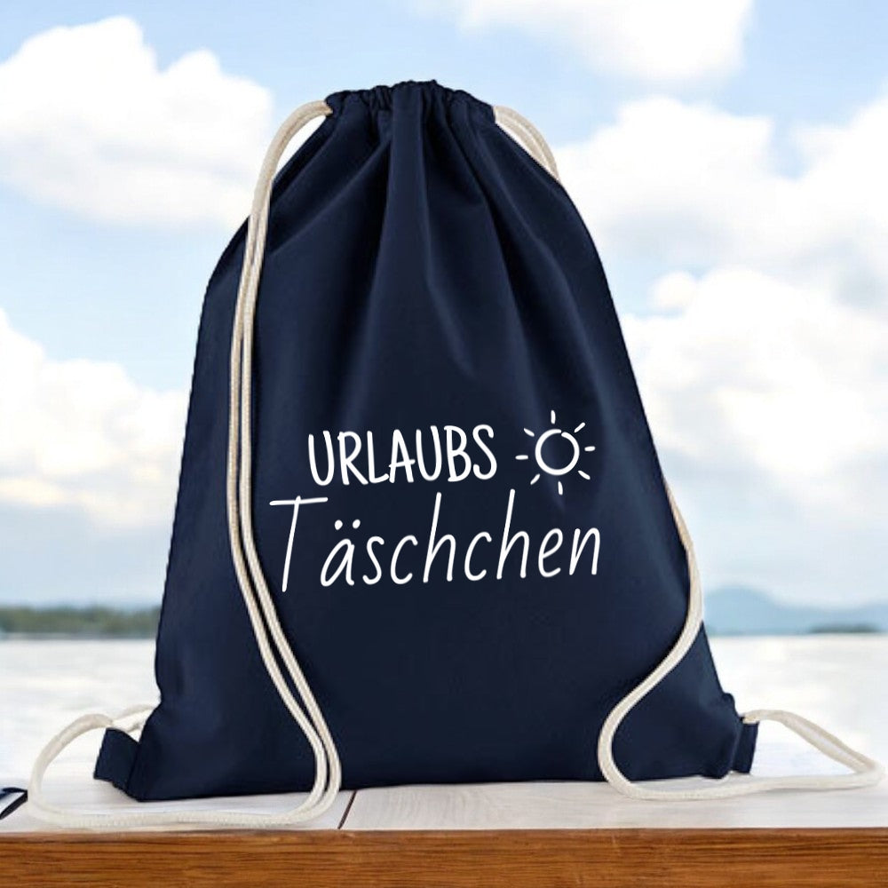 Geschenkbeutel für personalisierte Handtücher und Babydecken von wolimbo im Farbton navy