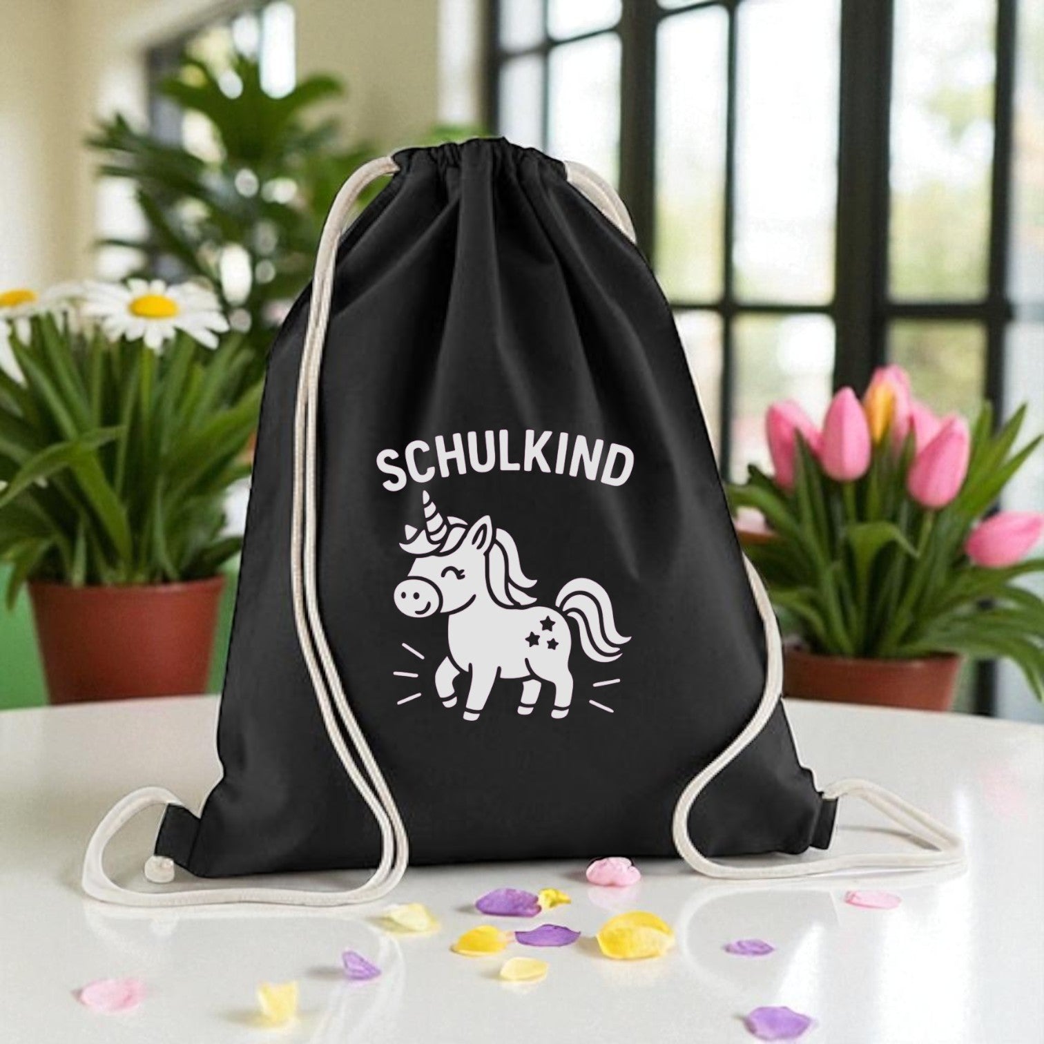 Geschenkbeutel EINHORN Schulkind 37x46cm