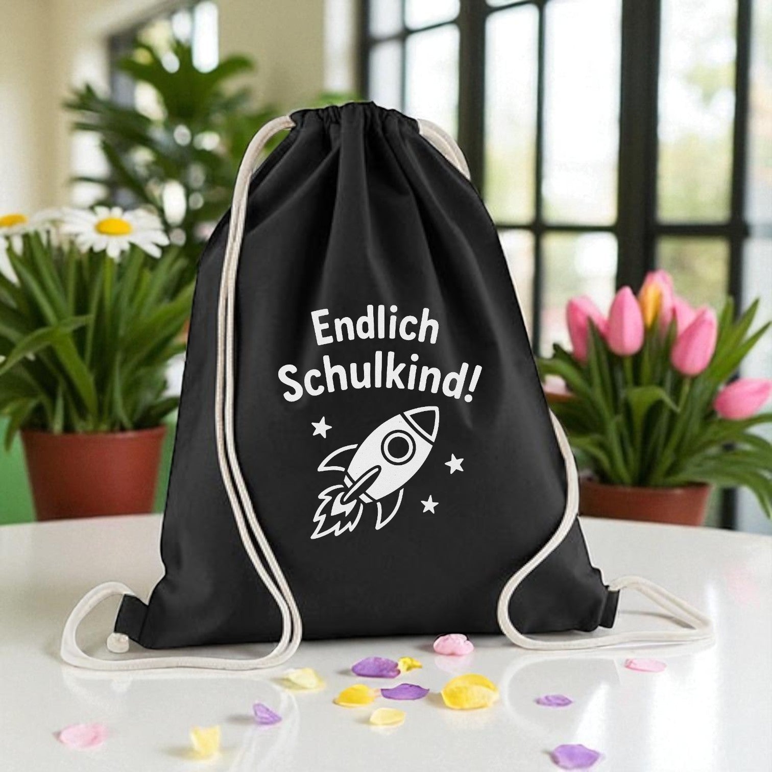 Geschenkbeutel Endlich SCHULKIND 37x46cm