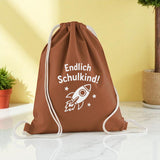 Geschenkbeutel Endlich SCHULKIND 37x46cm