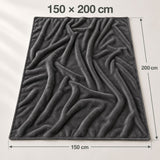 Größenansicht der Wohndecke mit den Maßen 150 × 200 cm