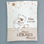 Lieblingsmensch Babydecke mit Namen von wolimbo bestickt