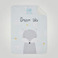Dream-Big Babydecke DUO mit Namen bestickt
